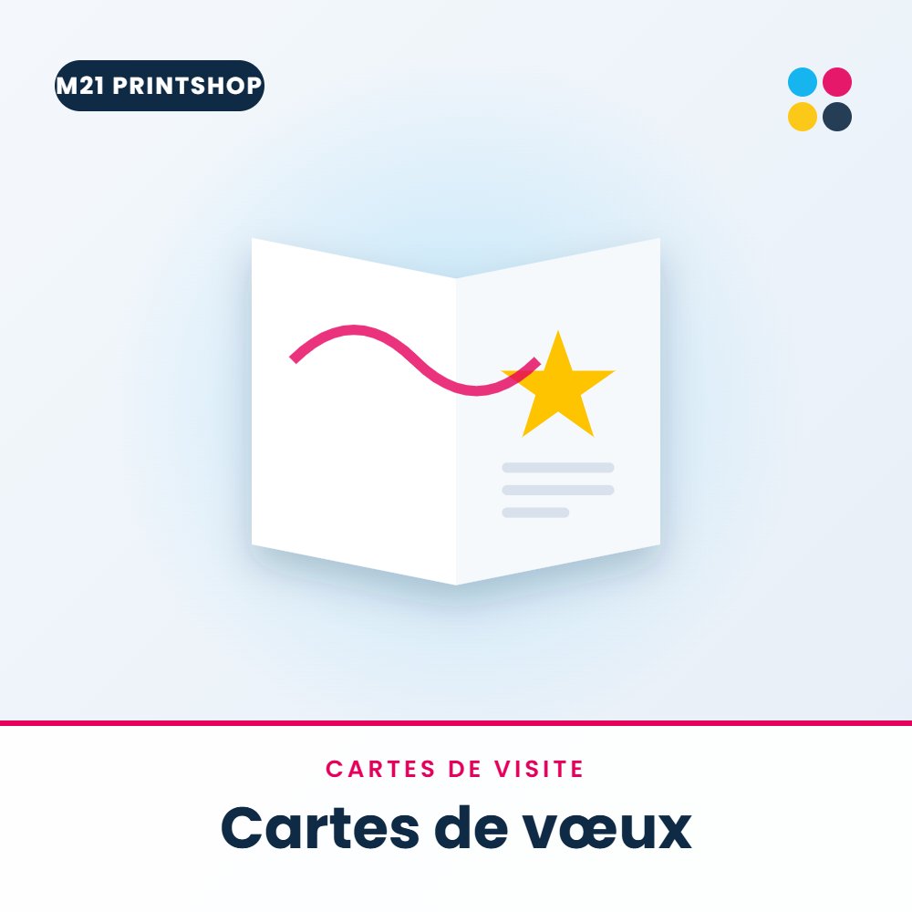 Cartes de vœux – M21 Printshop Abidjan